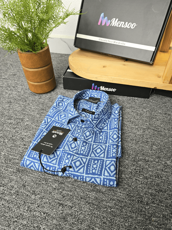 Box in box out printed shirt