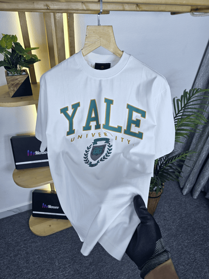 Mensoo New City Over Sized T Shirt White Yale