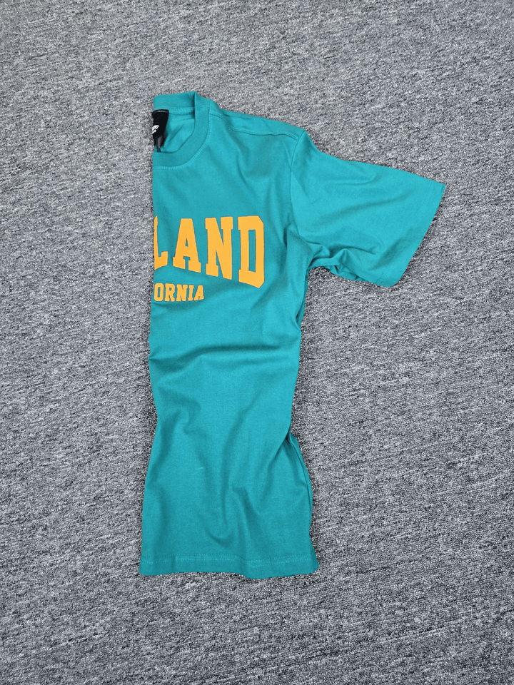 Mensoo New City Over Sized T Shirt Teal Blue