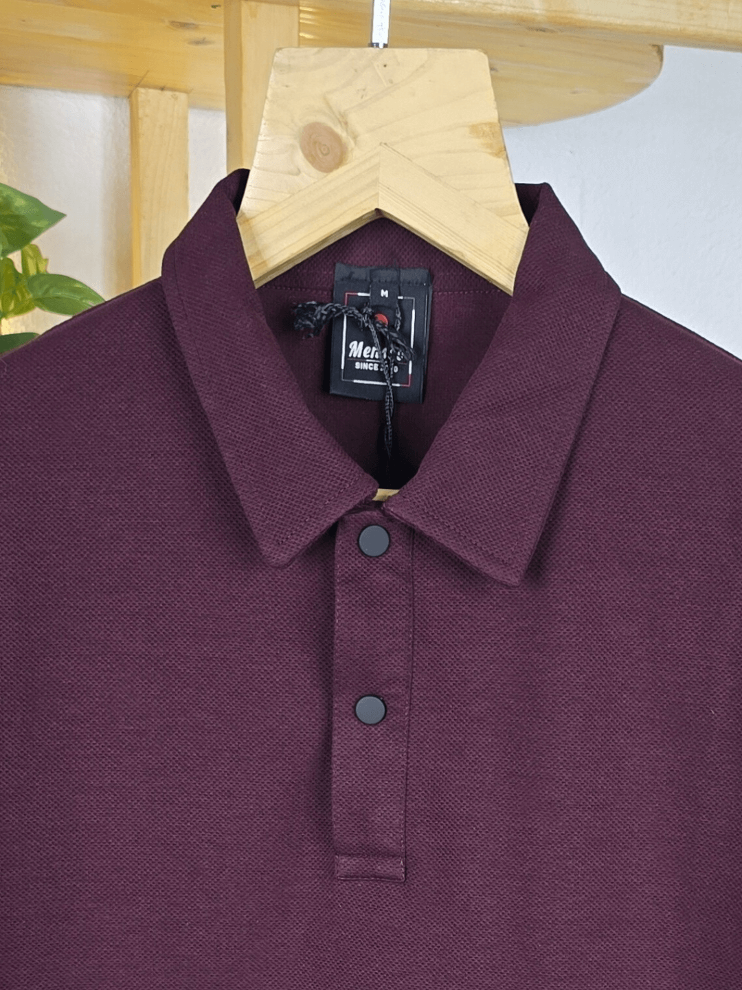 Mensoo Polo Collar T Shirt Wine