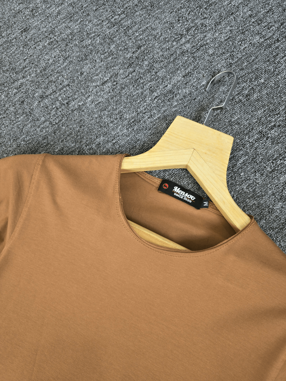 Mensoo Plain Lycra T Shirt Amber