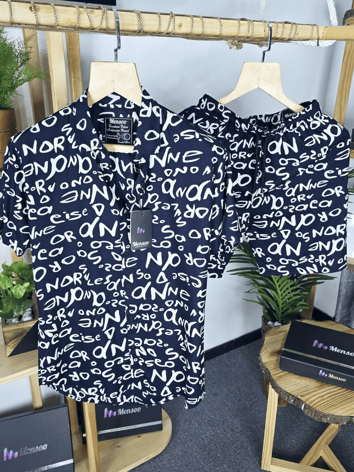 Printed Edition Co-set Navy