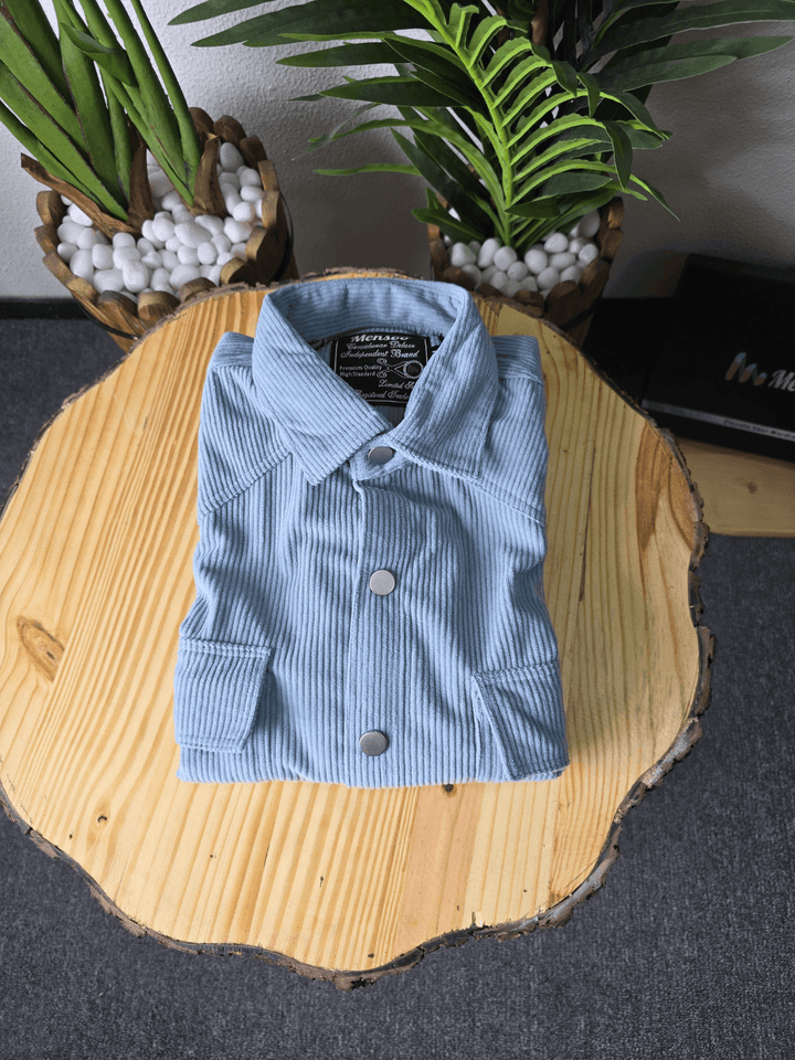 Corduroy Softline Shirt Aqua