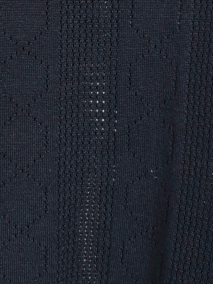 Mensoo Infinite Knit Button T Shirt Black