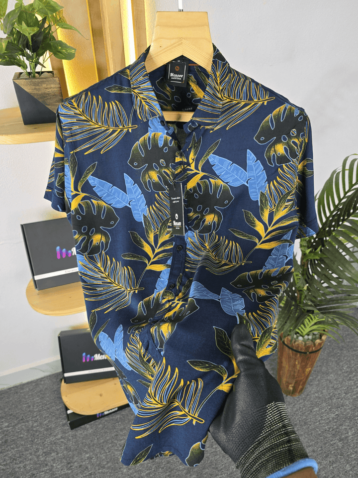 aquarium palms printed shirts