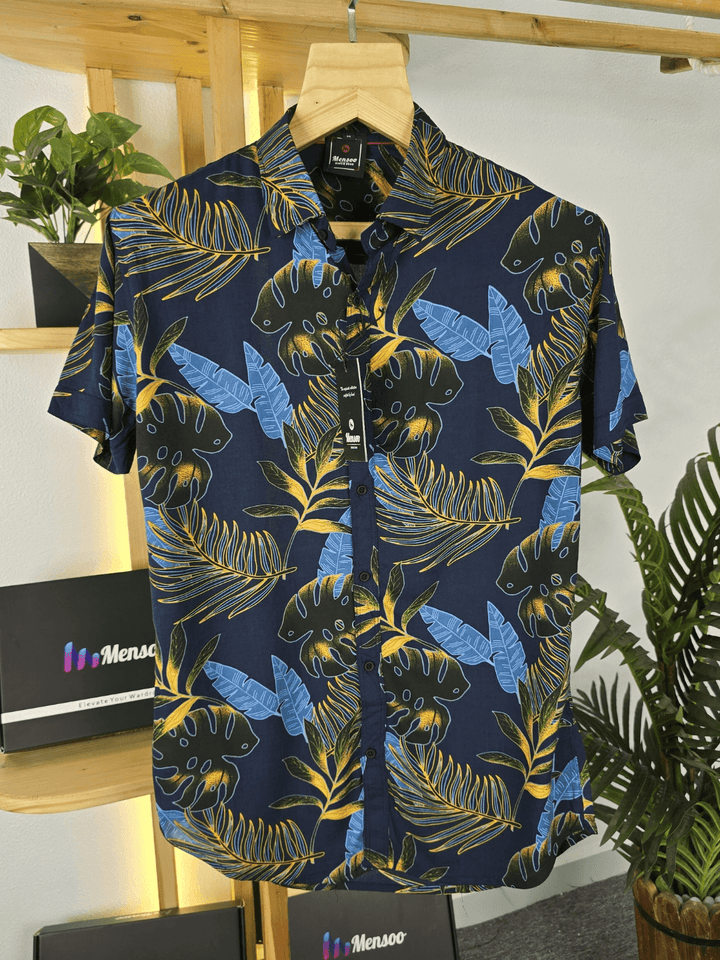 aquarium palms printed shirts