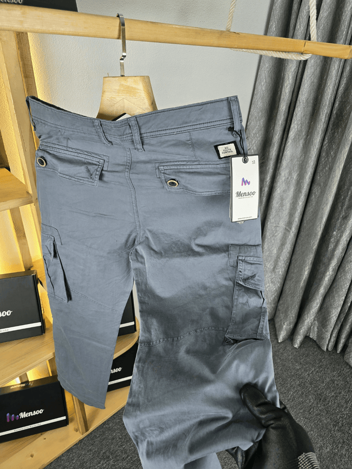 Mensoo Cargo Pant Blue Grey