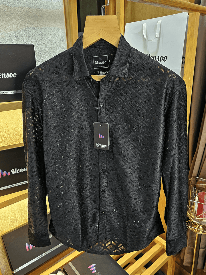 Knitted Shirt Black 3 Net