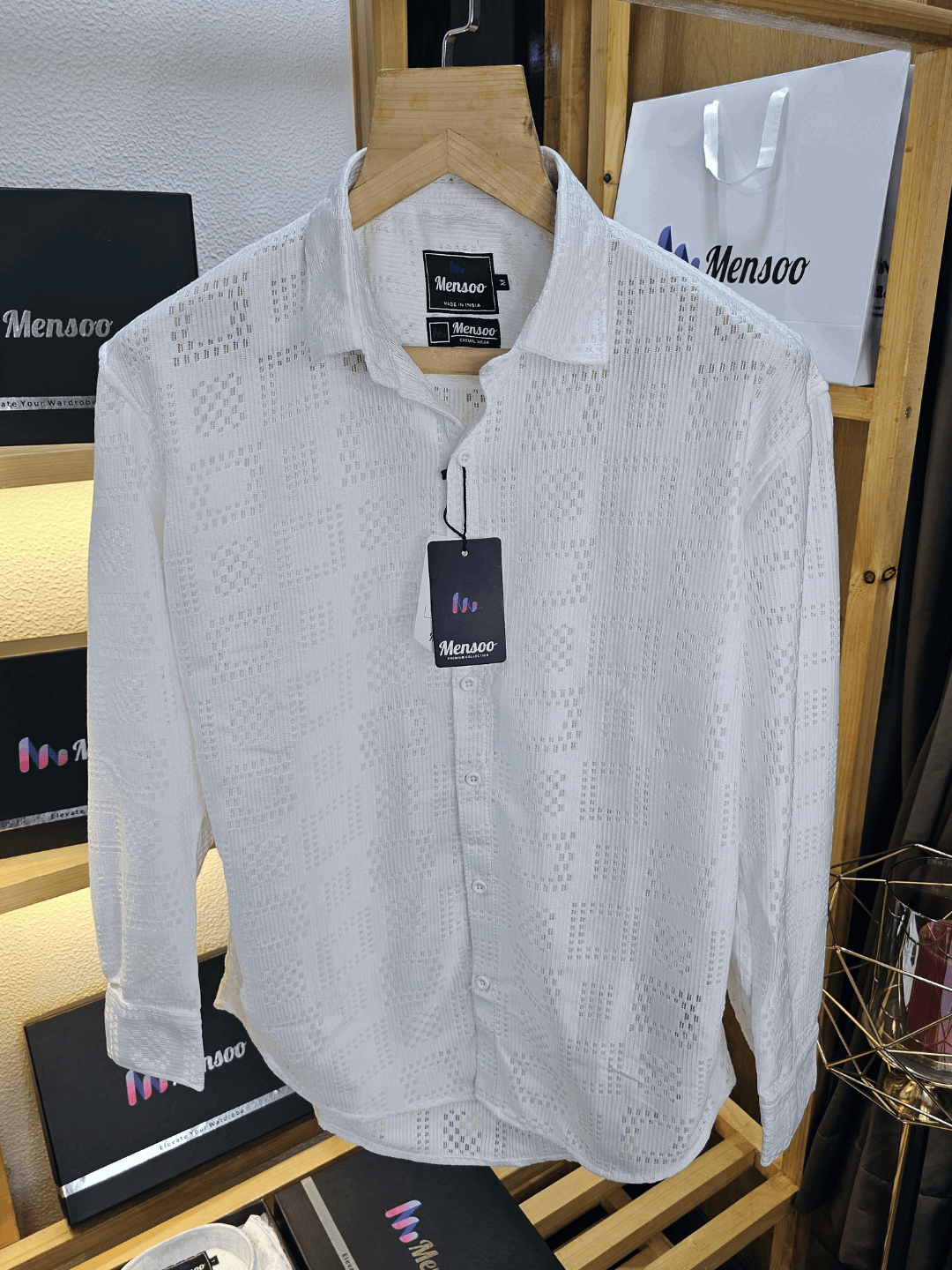 Knitted Shirt White 1 Net
