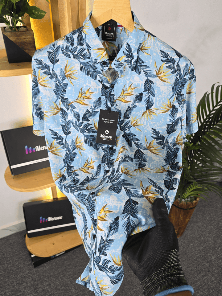 Yellow Flower Printed Shirt