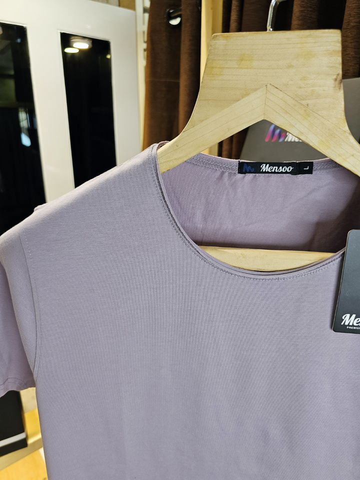 Plain Fourway T Shirt Purple