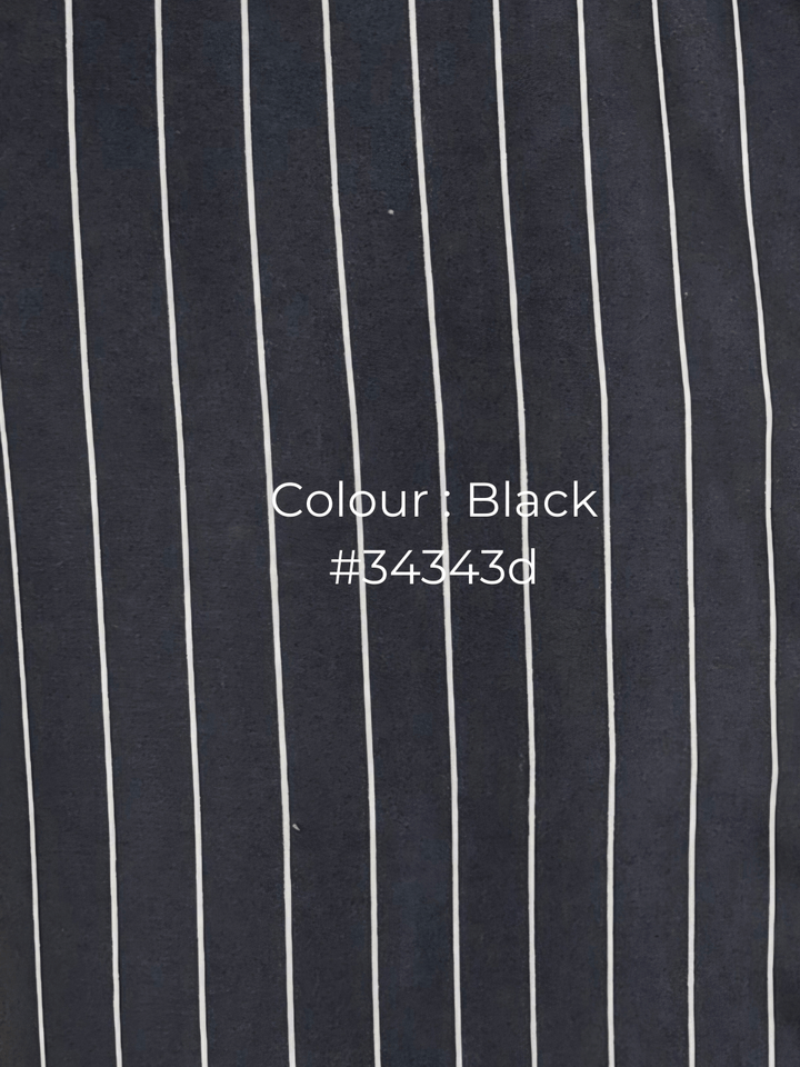 Inborn Stripe Shirt Black
