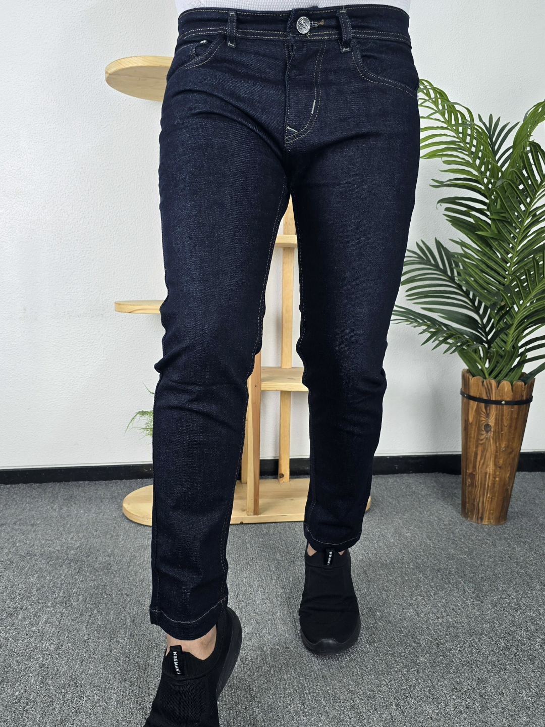 Mensoo Blue Raw Wash Jeans