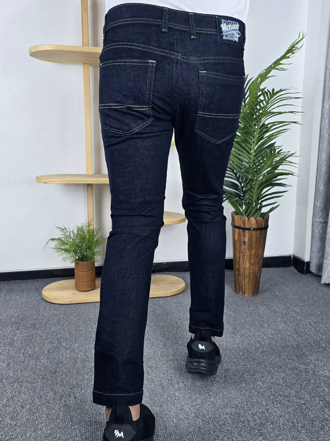 Mensoo Blue Raw Wash Jeans