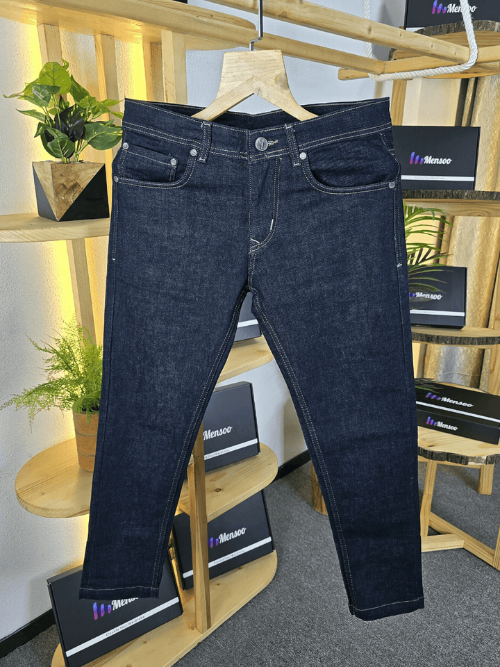 Mensoo Blue Raw Wash Jeans